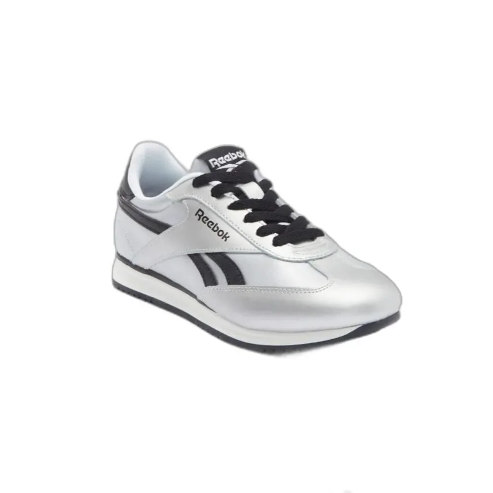 Reebok Flori World 70 Silver Metallic Retro Low Top Sneakers Women Size 7